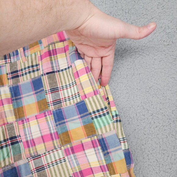 Bobby Jones Players Men's Patchwork Plaid Colorful Shorts Size 36 - Picture 11 of 15